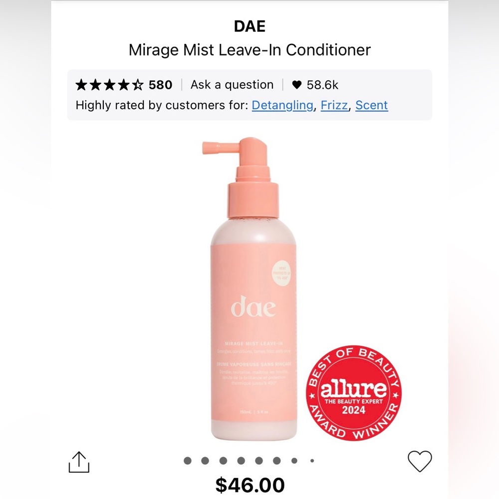 dae Mirage Mist Leave-In Conditioner